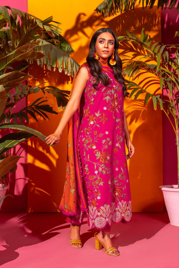 Alkaram SEC-18-24 Pink Rang E Bahar Collection Online Shopping